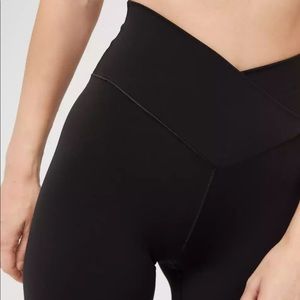 aerie black crisscross waistband legging